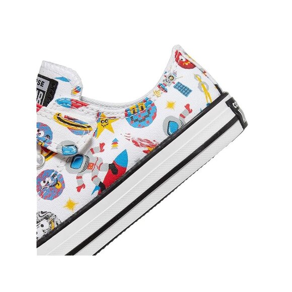 Converse Chuck Taylor All Stars Kids CTAS 1V OX Space Sneakers V Strap Youth 1 - Picture 3 of 14